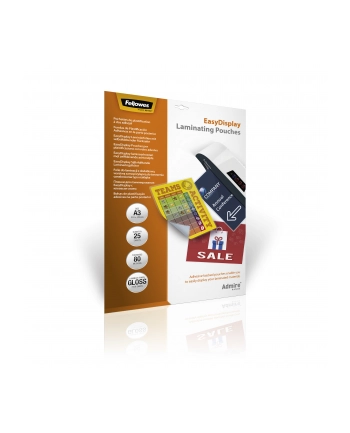 fellowes Folie do laminacji samoprzylepne 80 mik - A3, 25 sztuk nr 2