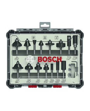 bosch powertools Bosch cutter set 15 pcs Mixed 6mm shank - 2607017471