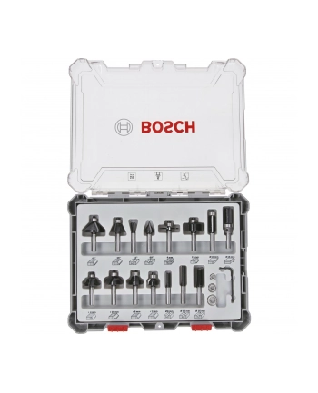 bosch powertools Bosch cutter set 15 pcs Mixed 6mm shank - 2607017471