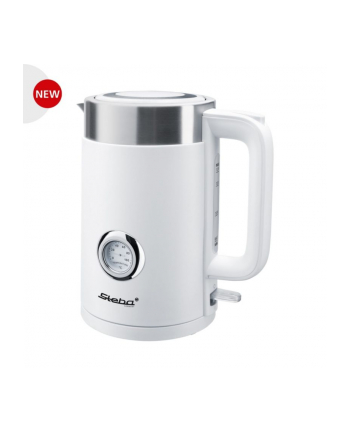 Steba WK 10 Bianco, kettle (white / stainless steel, 1.7 liter)