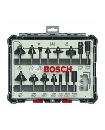bosch powertools Bosch cutter set 15 pcs Mixed 6mm shank - 2607017471
