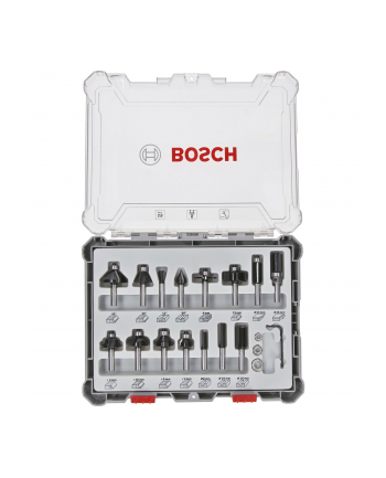 bosch powertools Bosch cutter set 15 pcs Mixed 6mm shank - 2607017471
