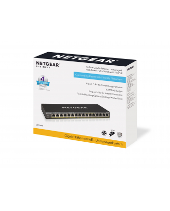 netgear Przełącznik niezarządzalny GS316PP 16x1Gb PoE+