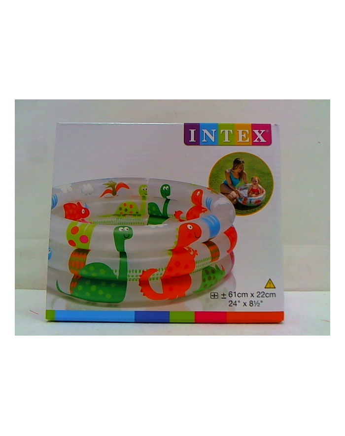 Basen dmuchany 61x22cm 3-komorowy w pudełku 57106 INTEX główny