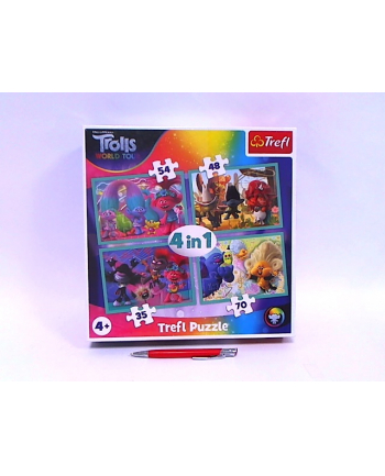 Puzzle 4w1 Trasa koncertowa Troli 34336 TREFL nr 1