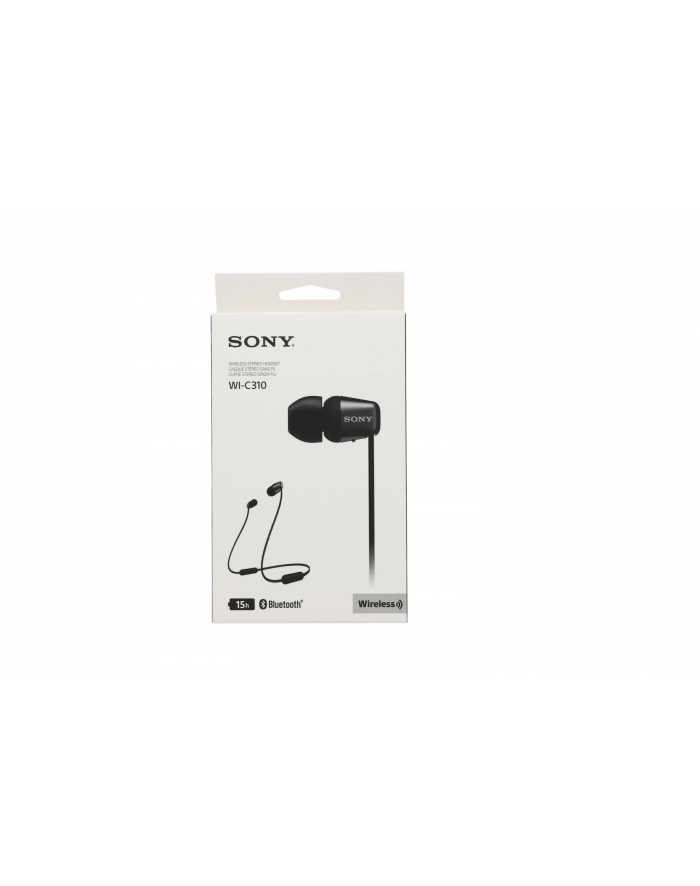 sony Słuchawki bezprzewodowe douszne WI-C310 czarne główny