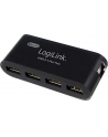 HUB USB 2.0 LOGILINK 4-portowy z zasilaczem, czarny - nr 15