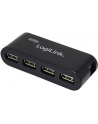 HUB USB 2.0 LOGILINK 4-portowy z zasilaczem, czarny - nr 19