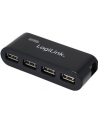 HUB USB 2.0 LOGILINK 4-portowy z zasilaczem, czarny - nr 23