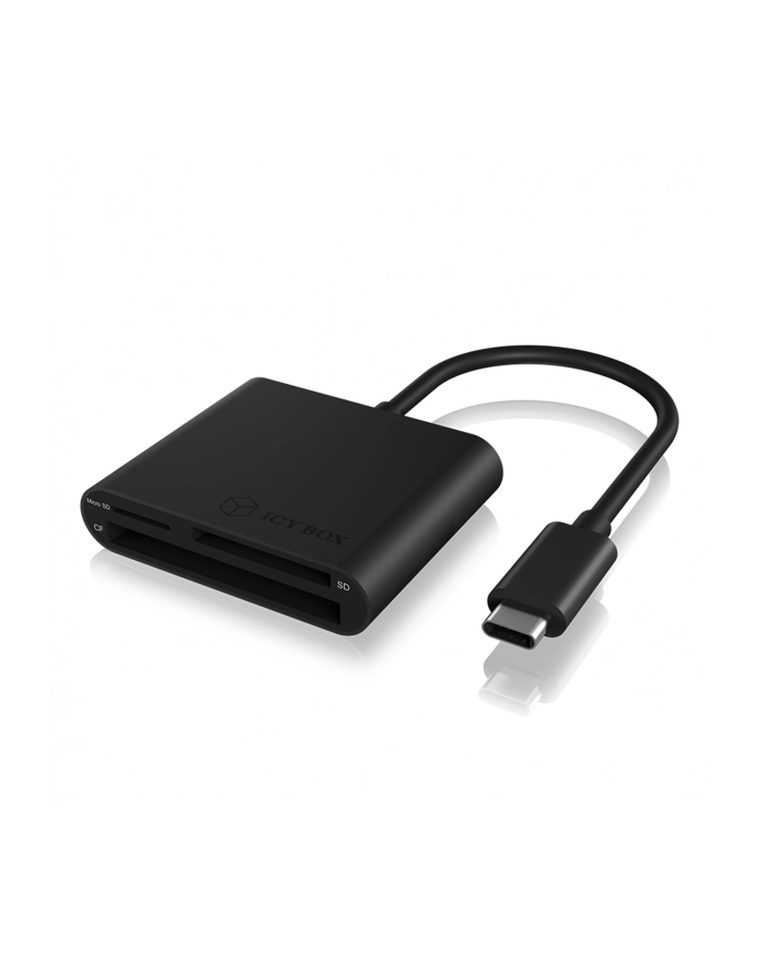 icy box ICYBOX USB 3.0 Card Reader External USB 3.0 Type-C host connection SD 3.0 UHS-I Black główny