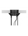 icy box ICYBOX Table Hub 4x USB 3.0 Type-A with Audio in-/output and Schuko Socket CEE 7/3 diameter 80 mm Black - nr 11