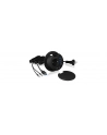 icy box ICYBOX Table Hub 4x USB 3.0 Type-A with Audio in-/output and Schuko Socket CEE 7/3 diameter 80 mm Black - nr 4