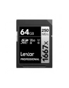 LEXAR 843367115174 Lexar Pro 1667X SDXC UHS-II U3 (V60) R250/W90 _64GB - nr 1