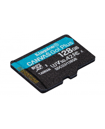 KINGSTON 128GB microSDXC Canvas Go Plus 170R A2 U3 V30 Single Pack w/o ADP