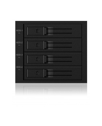 icy box ICYBOX Backplane 4x SAS/SATA 3.5 HDD for 3x5.25 bay Hot Swap Trayless MiniSAS connector Black