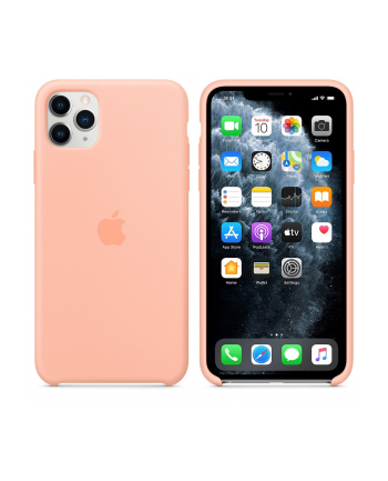 apple Silikonowe etui do iPhone 11 Pro Max grejpfrutowe