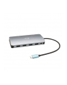I-TEC USB-C Metal Nano Dock 2x DP 1x HDMI 1x GLAN 1x Audio/Mic 2 xUSB 3.1 2x USB 2.0 1x USB-C Data 1x USB-C 100W PD - nr 38