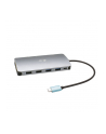 I-TEC USB-C Metal Nano Dock 2x DP 1x HDMI 1x GLAN 1x Audio/Mic 2 xUSB 3.1 2x USB 2.0 1x USB-C Data 1x USB-C 100W PD - nr 50