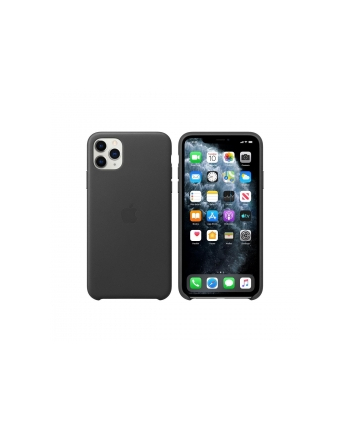 APPLE iPhone 11 Pro Max Leath.Case Black (P)