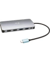I-TEC USB-C Metal Nano Dock 2x DP 1x HDMI 1x GLAN 1x Audio/Mic 2 xUSB 3.1 2x USB 2.0 1x USB-C Data 1x USB-C 100W PD - nr 23