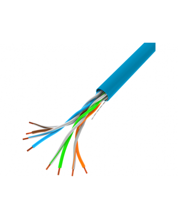 Kabel sieciowy Lanberg LCU5-12CU-0305-B (UTP; 305m; kat 5e; kolor niebieski)