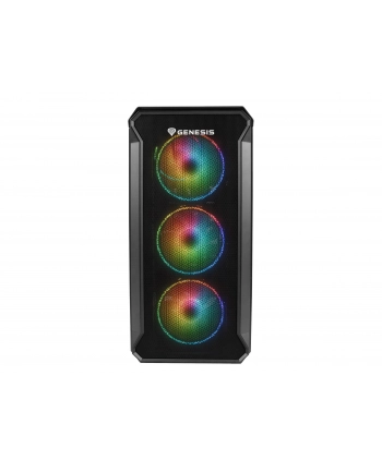Obudowa NATEC Genesis Irid 503 ARGB NPC-1559 (Micro ATX  Mini ITX; kolor czarny)