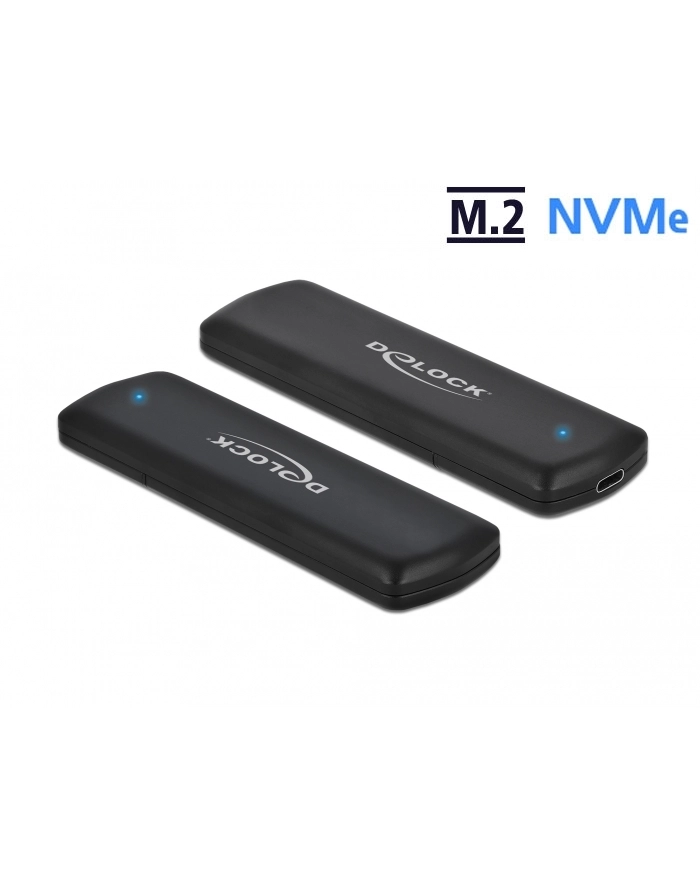 DELOCK OBUDOWA SSD ZEWNĘTRZNA M2 NVME PCIE USB TYPE-C 32 GEN2 BEZNARZĘDZIOWA główny