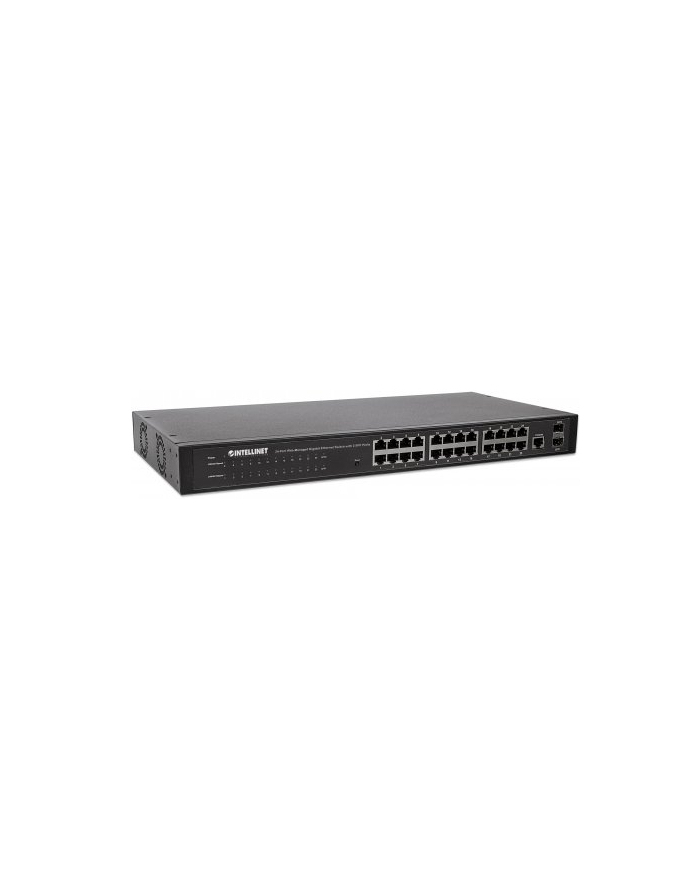 INTELLINET GIGA SWITCH 24X RJ45 + 2X SFP WEB-SMART VLAN QOS RACK 560917 główny