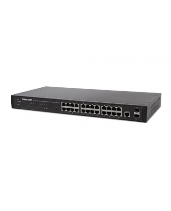 INTELLINET GIGA SWITCH 24X RJ45 + 2X SFP WEB-SMART VLAN QOS RACK 560917