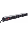 INTELLINET LISTWA ZASILAJĄCA RACK 19 X8 1U SCHUKO 3M BEZPIECZNIK 713986 - nr 2