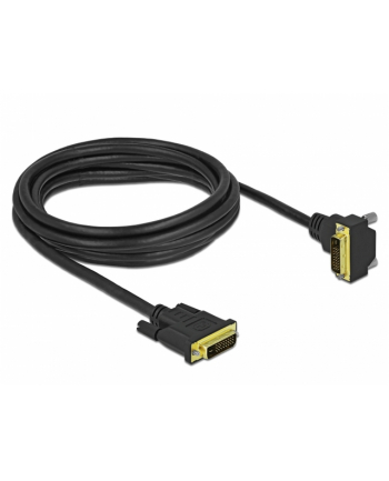 DELOCK KABEL DVI-D (M)(24+1) -> DVI-D (M)(24+1) 3M KĄTOWY DÓŁ 85895