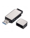 Czytnik kart Hama SD/microSD USB 3.0 srebrny - nr 3