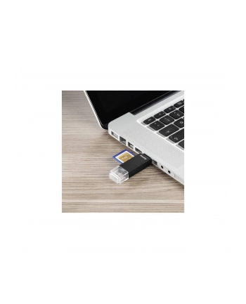 Czytnik kart Hama Basic SD/microSD 2W1 USB/microUSB 2.0 czarny OTG nr 1