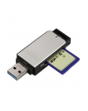 Czytnik kart Hama SD/microSD USB 3.0 srebrny - nr 23