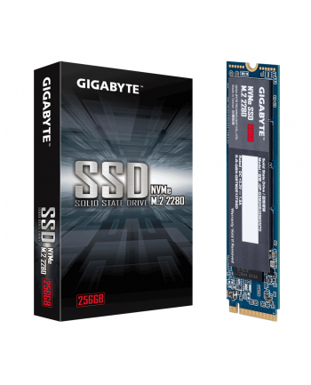 Dysk SSD Gigabyte 256GB M.2 2280 PCIe 3.0 x4 NVMe (1700/1100 MB/s)