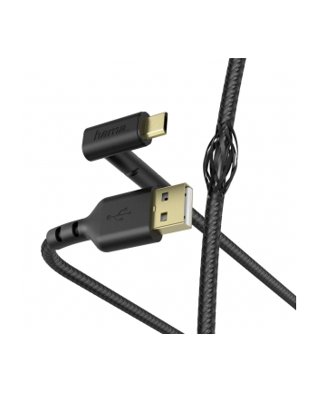 Kabel USB 2.0 Hama Data, ''Stand'' Micro-USB, 1,5M, czarny