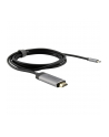 Kabel adapter Verbatim USB type-C(M) - HDMI(M) 1,5m (Thunderbolt 3) czarno-srebrny - nr 32