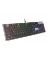 Klawiatura przewodowa Genesis Thor 420 Gaming Outemu Blue podświetlenie RGB srebrna - nr 22