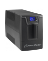 Zasilacz awaryjny UPS Power Walker Line-Interactive 600VA SCL 2x Schuko 230V RJ11/45 In/Out USB LCD - nr 11