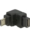 Adapter Delock micro USB (M) 2.0 -> micro USB (F) kątowy - dół - nr 11