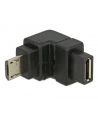 Adapter Delock micro USB (M) 2.0 -> micro USB (F) kątowy - dół - nr 3