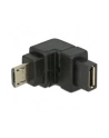 Adapter Delock micro USB (M) 2.0 -> micro USB (F) kątowy - dół - nr 5