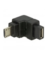 Adapter Delock micro USB (M) 2.0 -> micro USB (F) kątowy - dół - nr 7
