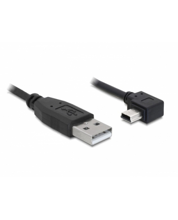 Kabel Delock mini USB kątowy prawo - USB M/M 2.0 1m czarny Canon nr 2
