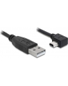 Kabel Delock mini USB kątowy prawo - USB M/M 2.0 3m czarny - nr 13