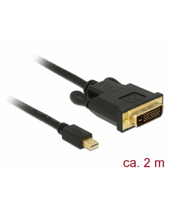 Kabel adapter Delock mini DisplayPort -> DVI-D M/M 2m czarny