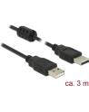 Kabel USB 2.0 Delock M/M 3m czarny - nr 6