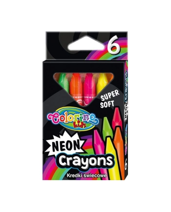 patio Kredki świecowe neonowe trójkątne 6 kol. Colorino Kids nr 1