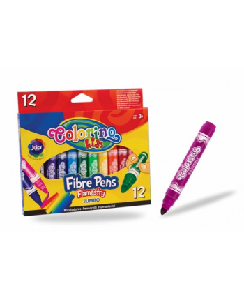 patio Flamastry z okrągłą końcówką Jumbo 12 kol Colorino Kids