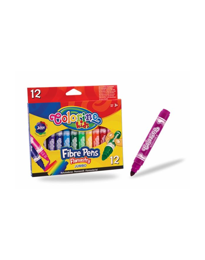 patio Flamastry z okrągłą końcówką Jumbo 12 kol Colorino Kids główny